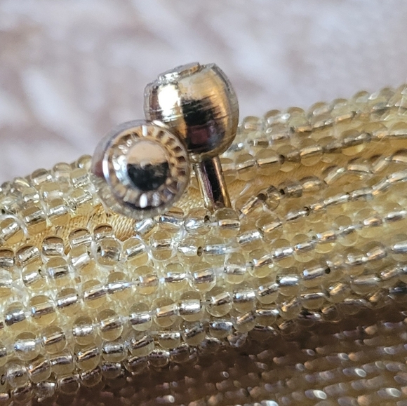 Richere Bag By Walborg Made in Japan Vintage Gold Hand Beaded Evening Bag - Picture 4 of 8